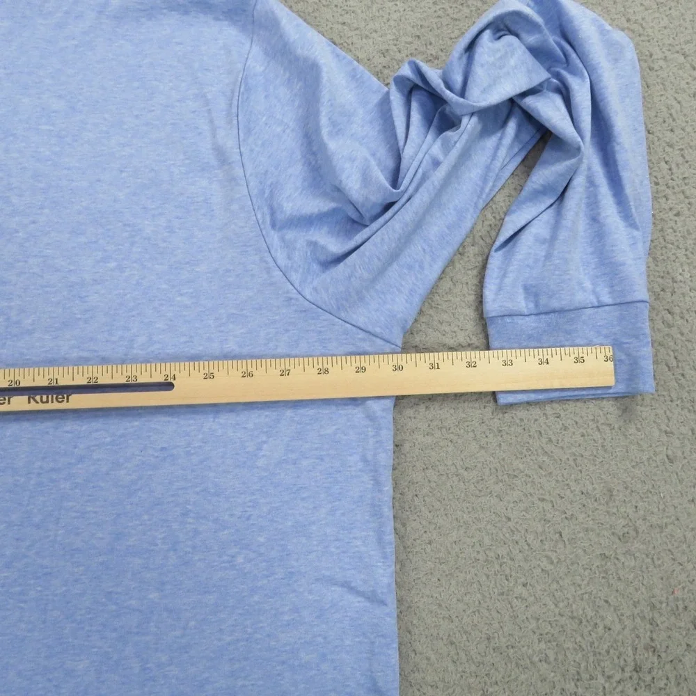 Polo Ralph Lauren Polo Shirt 3XLT Mens Soft Light Heather Blue White Tipped Pony